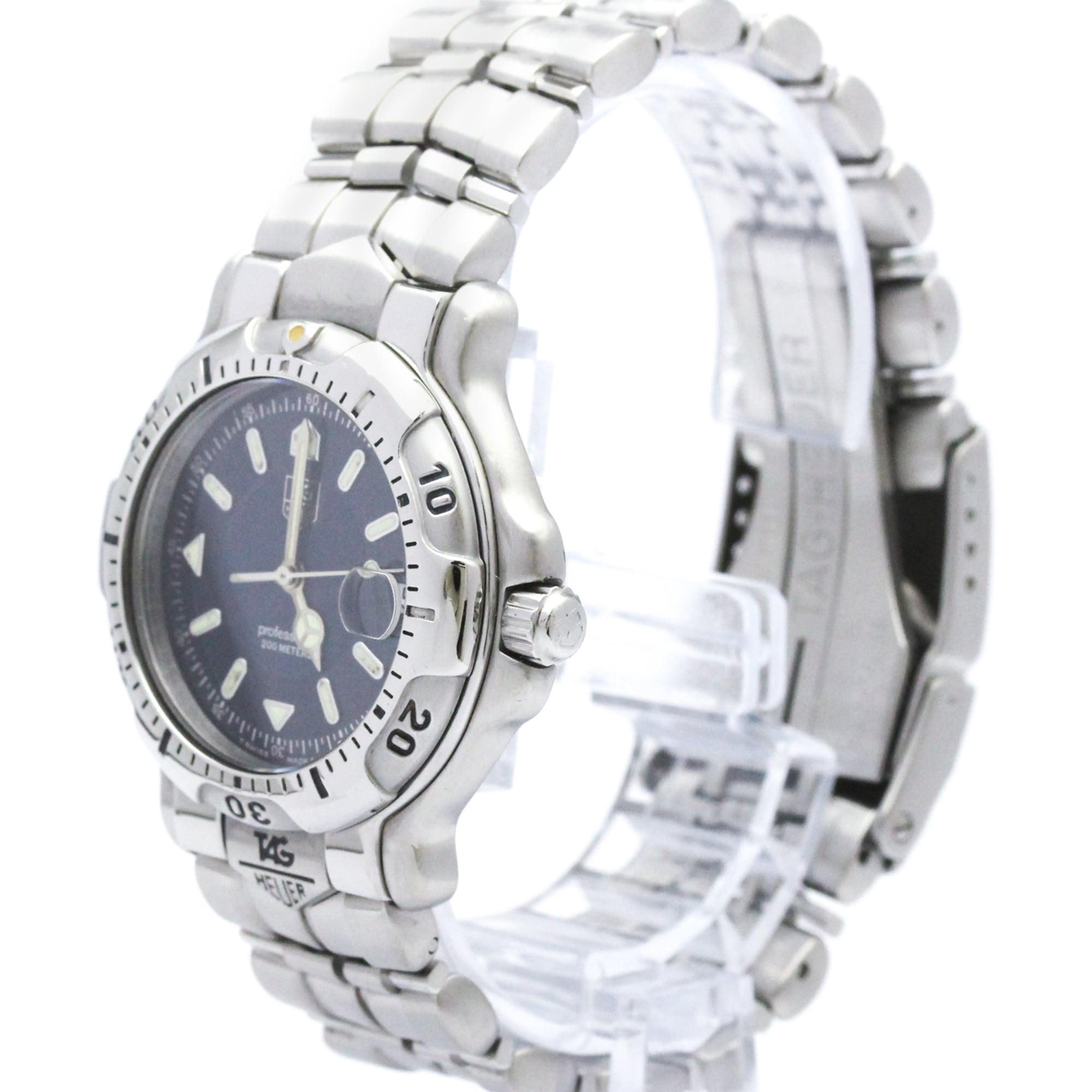TAG HEUER 6000 Professional Quartz Mind Size Watch WH1215 Polished — Very Good