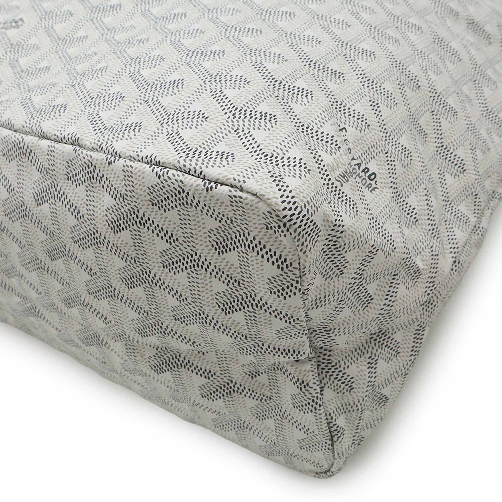 GOYARD Goyard Bohème Hobo Bag Shoulder Coated Canvas Leather White Gray Pouch Not Included