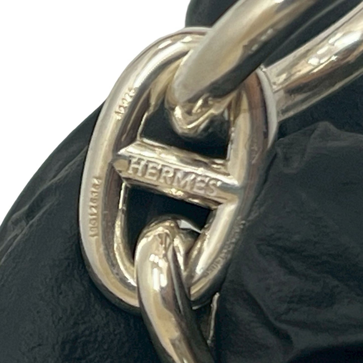 HERMES Chaine d'Ancre MM 17-link Sterling Silver 925 Chain Bracelet, Silver, 32mm