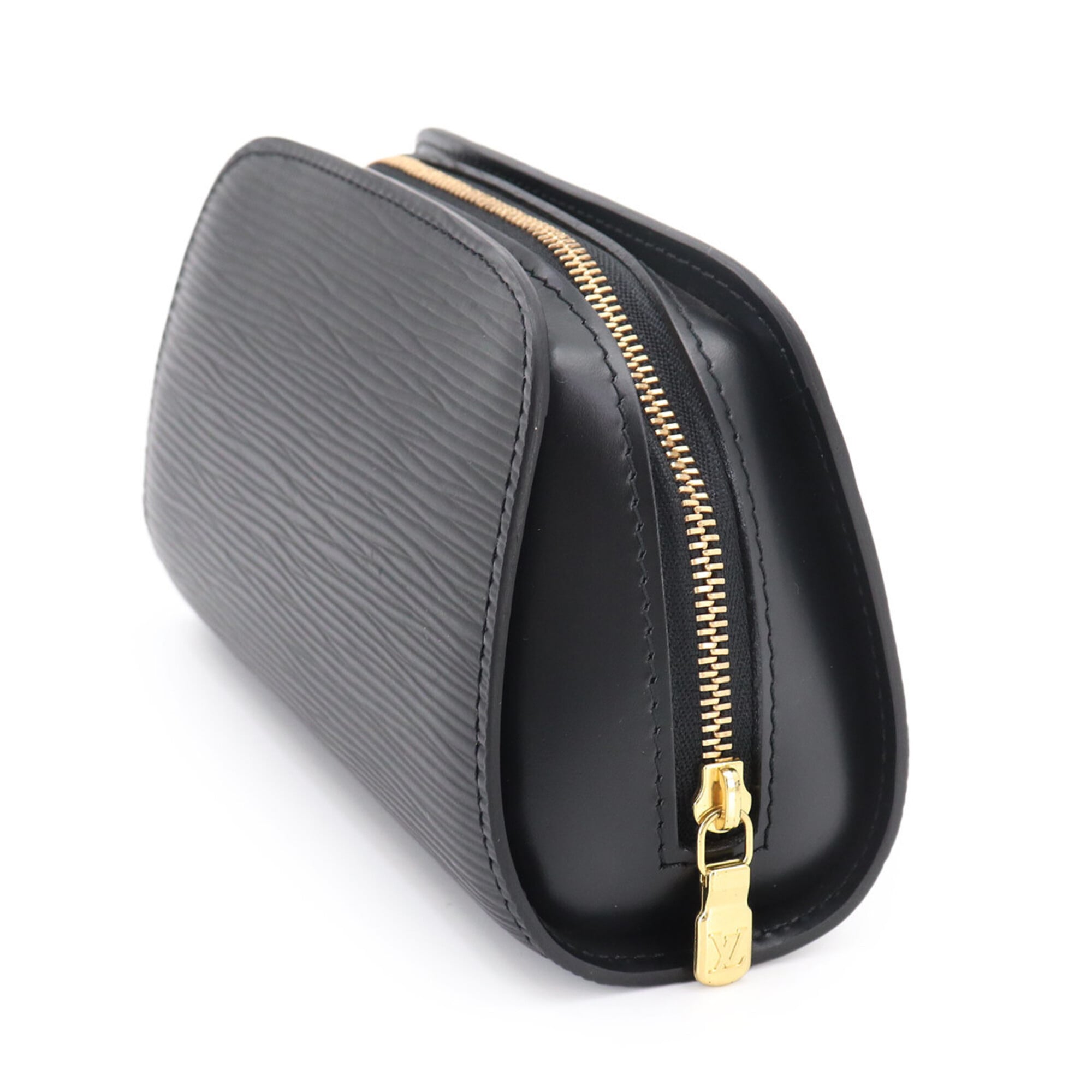 Louis Vuitton Dauphine PM Handbag Pouch, Epi Leather, Noir (M48442), Gold Hardware — New - Store Return