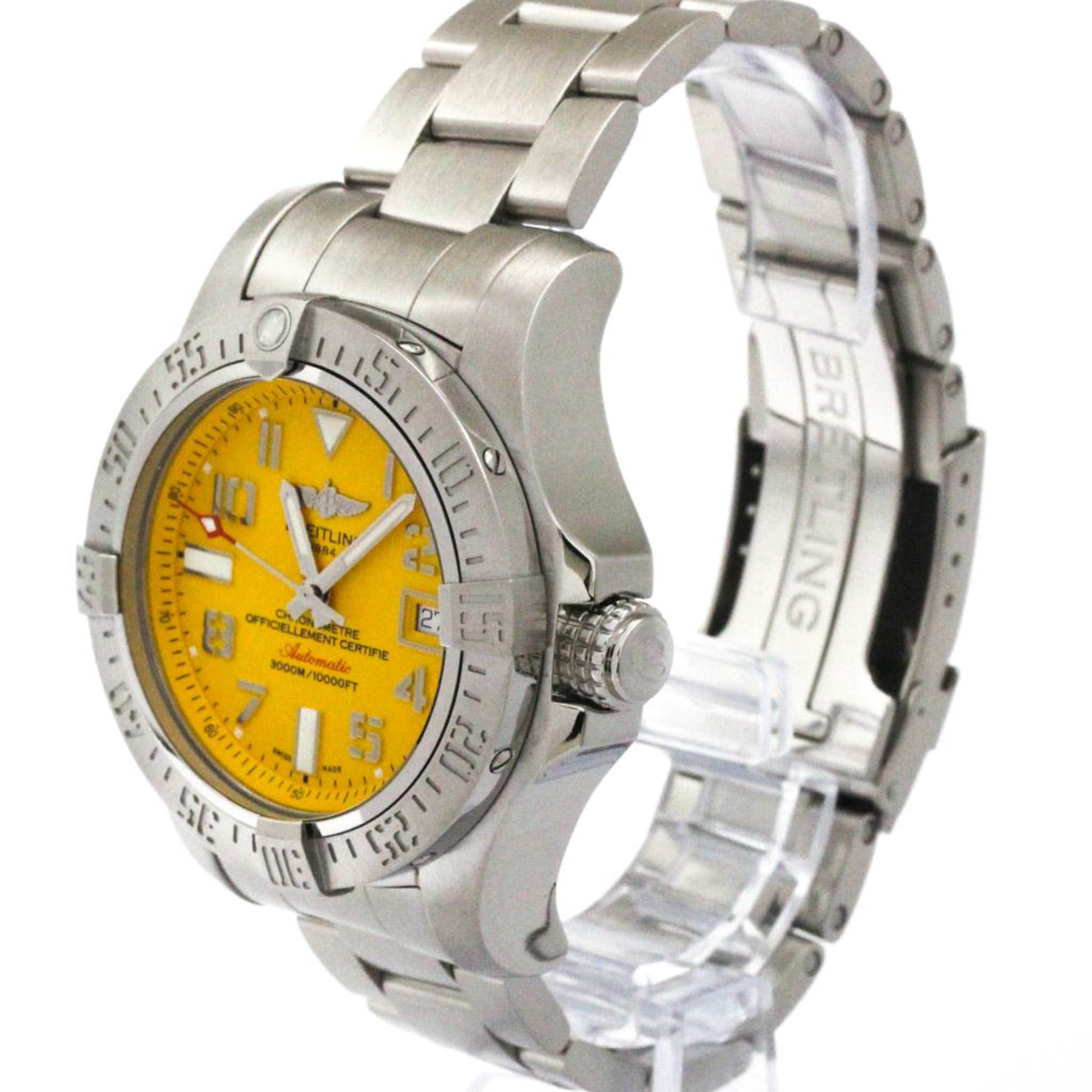 BREITLING Avenger ll SeaWolf Steel Automatic Mens Watch A17331 Polished — Very Good