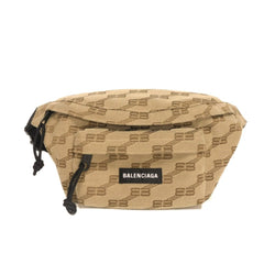 Balenciaga Signature Medium Belt Bag with Logo BB Monogram Jacquard Beige (713042 210HH 2755) - Men's — Like New