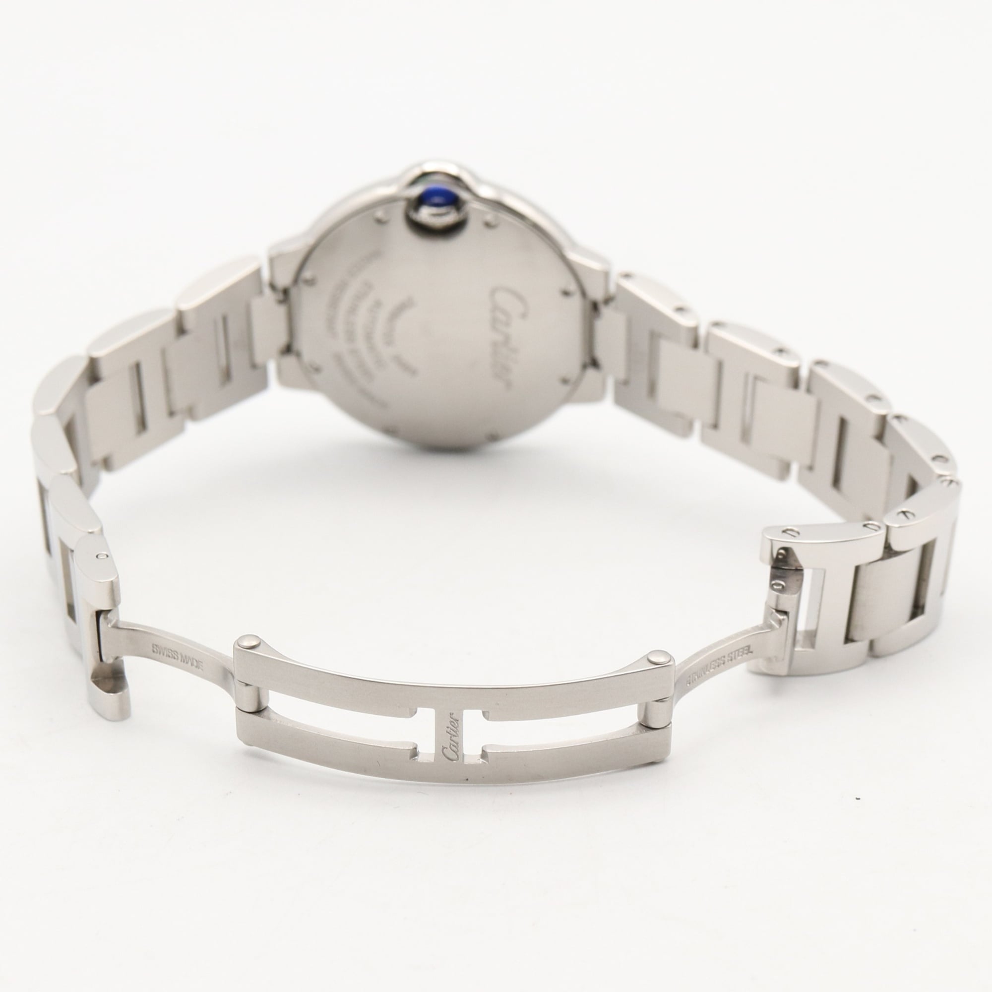 Cartier Ballon Bleu 33mm Watch, Stainless Steel, Ladies, Pink Tone, W6920100 — Very Good