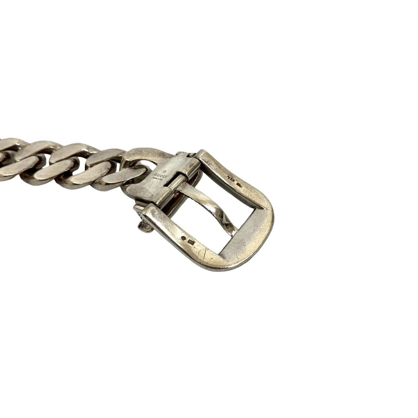 GUCCI Arabesque Cat Head Curb Chain Necklace in Sterling Silver (925) 68420