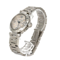 Cartier Pasha C GMT W31029M7 Stainless Steel Automatic Watch — Very Good