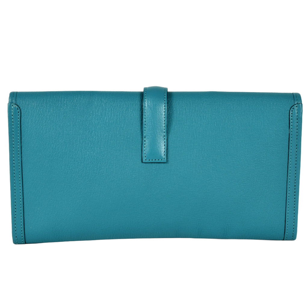Hermes Hermès Jige Elan 29 Clutch Bag Chevre A Stamp Blue