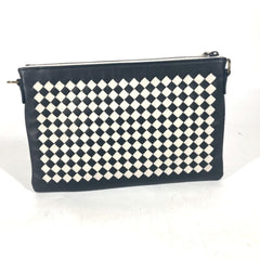 BOTTEGA VENETA Bottega Veneta Pochette Intrecciato Bag Clutch Pouch Chain Shoulder Leather Men Women Black G-241025-23 — New - Store Return