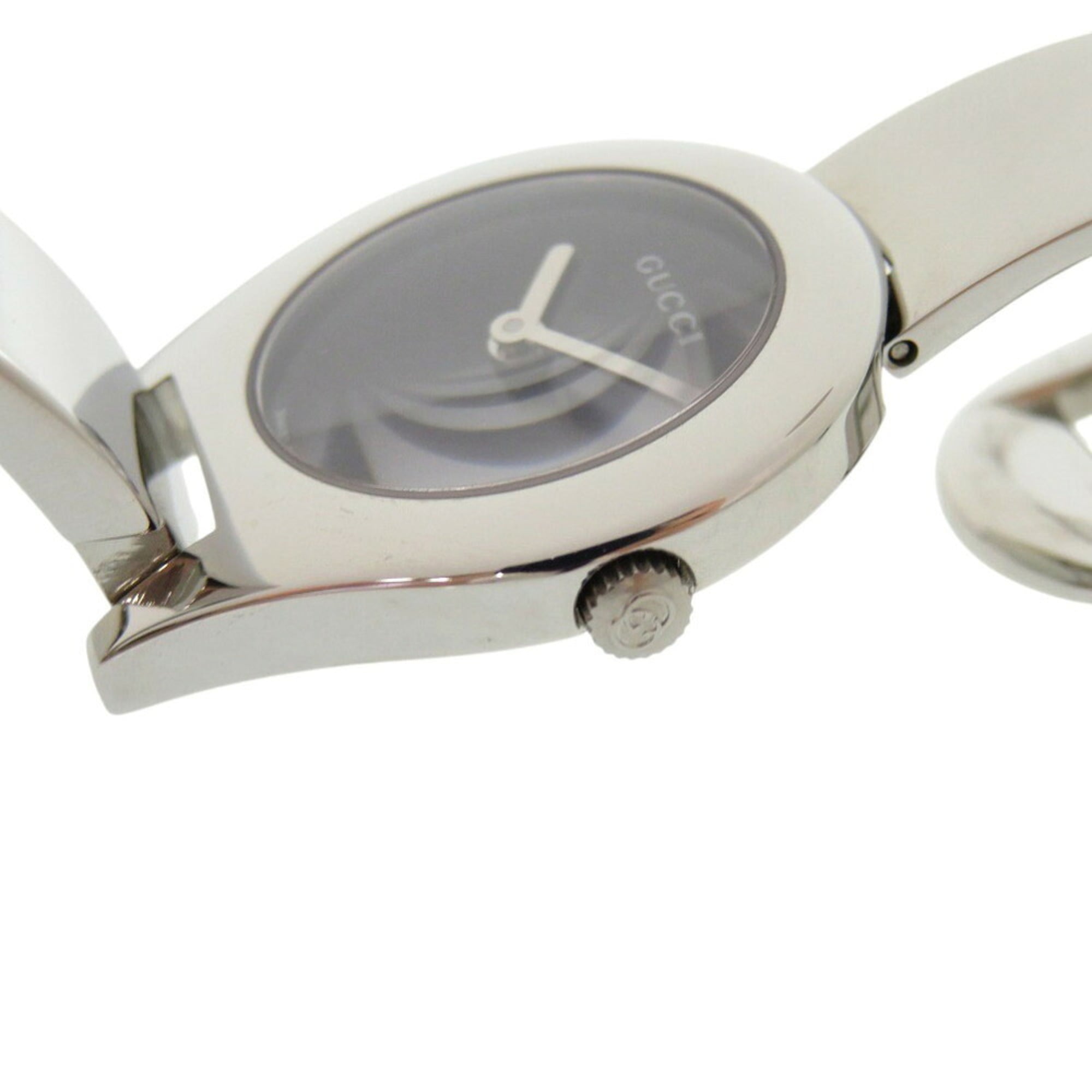 Gucci 6700L Stainless Steel Black/Silver Dial Quartz Watch 0566GUCCI — Good