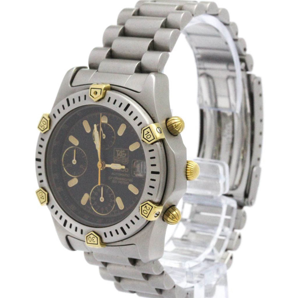 TAG HEUER 2000 Chronograph Gold Plated Steel Automatic Mens Watch 165.306 — Good