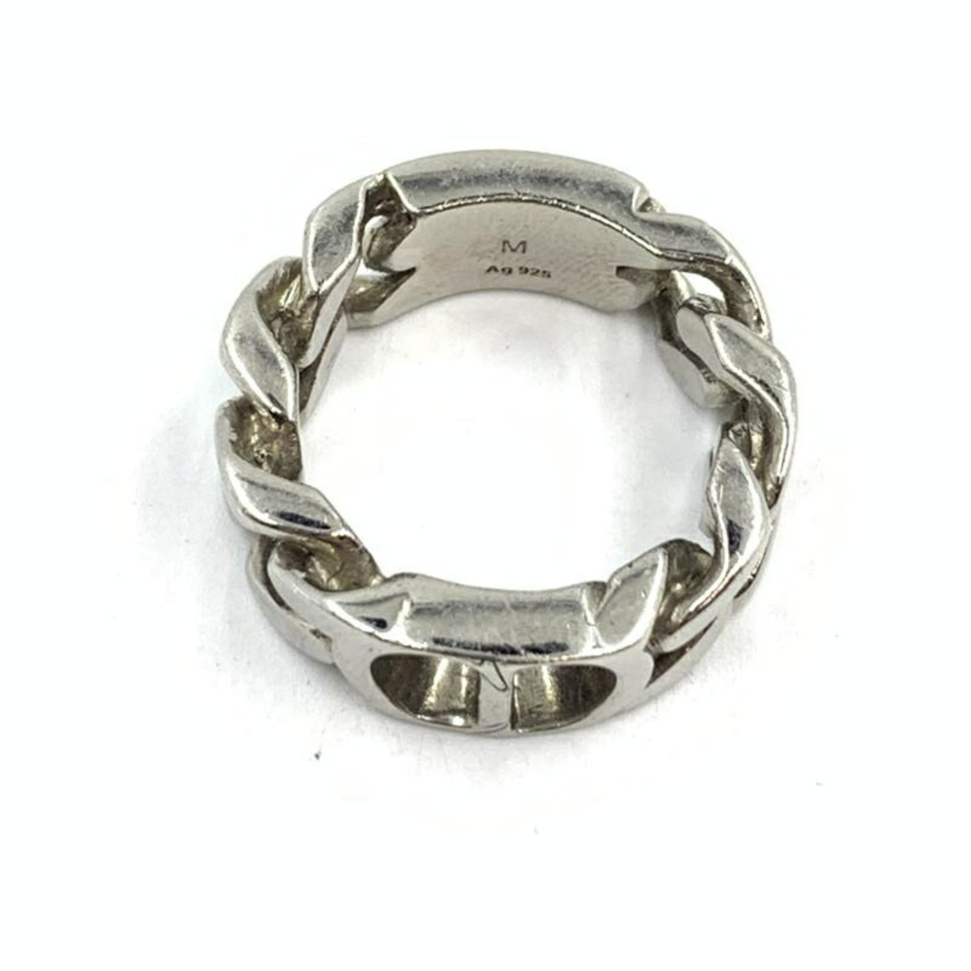 Christian Dior Icon Chain Ring, Silver 925,
