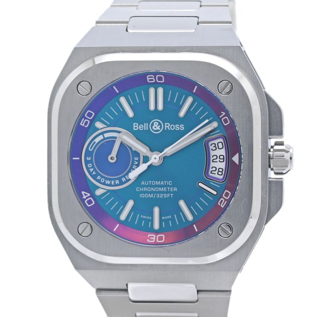 Bell & Ross BR-X5 Iridescent Boutique Limited Edition BRX5R-IRS-ST SST Men's Watch SS 40343 — Good