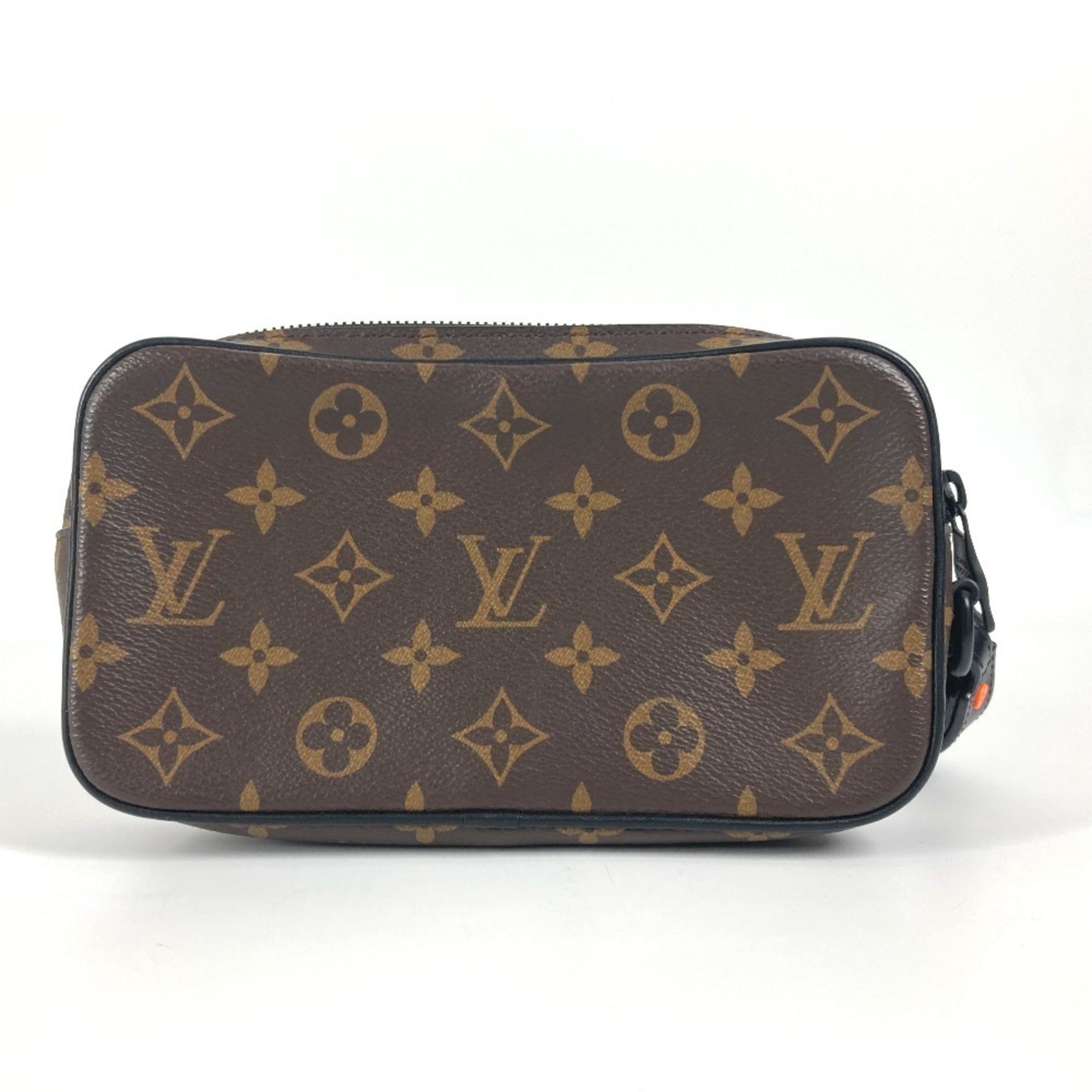 LOUIS VUITTON M44458 Monogram Solar Pochette Volga Clutch Bag Pouch Chain Strap Second Canvas Men's Women's Brown — Like New