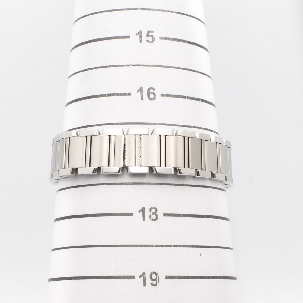 Cartier Tank Française SM Watch, Stainless Steel, Ladies, Pink/Pink Shell, W51028Q3 — Very Good