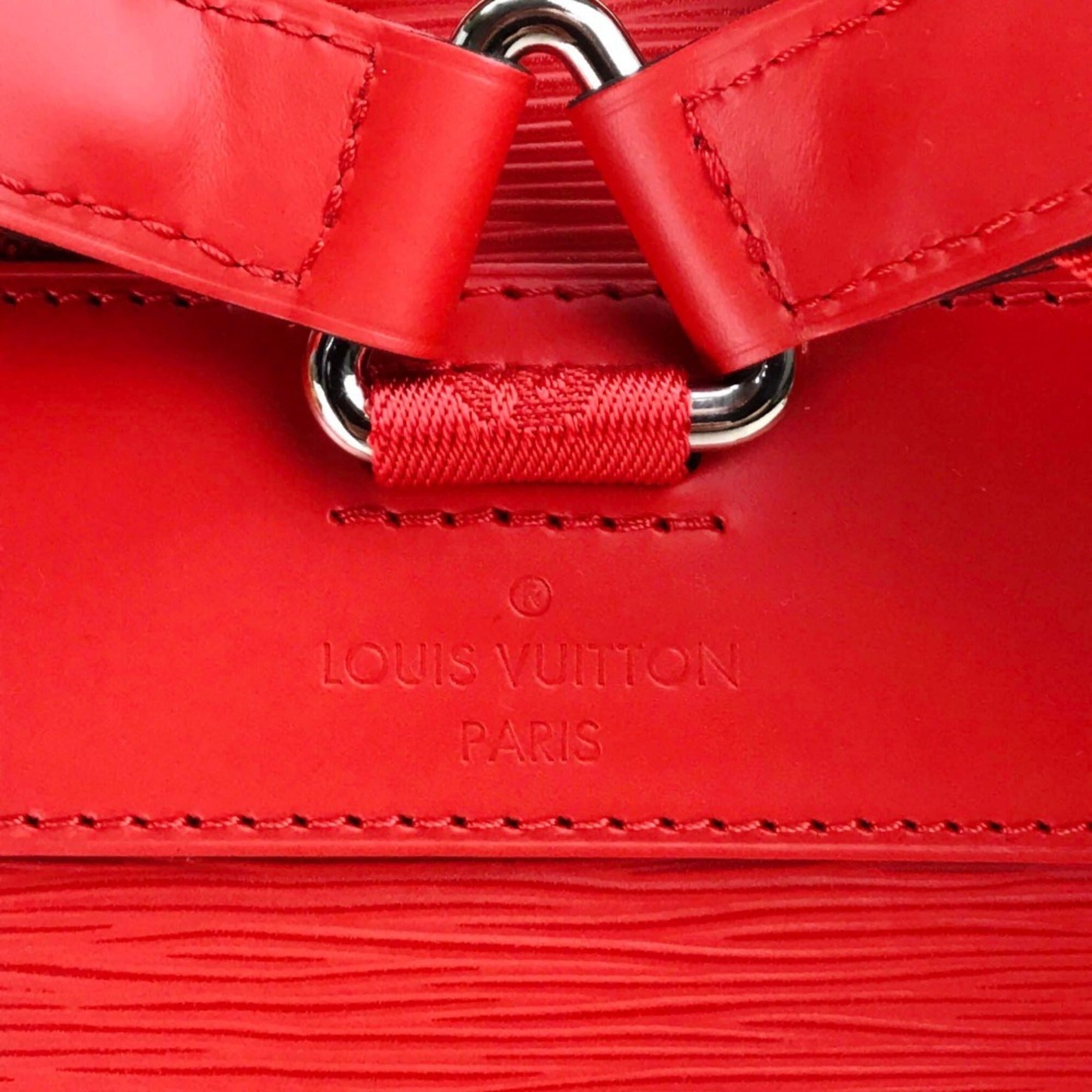 LOUIS VUITTON M53414 Louis Vuitton x Supreme Epi Christopher PM Backpack, Leather, Men's, Red — New - Store Return