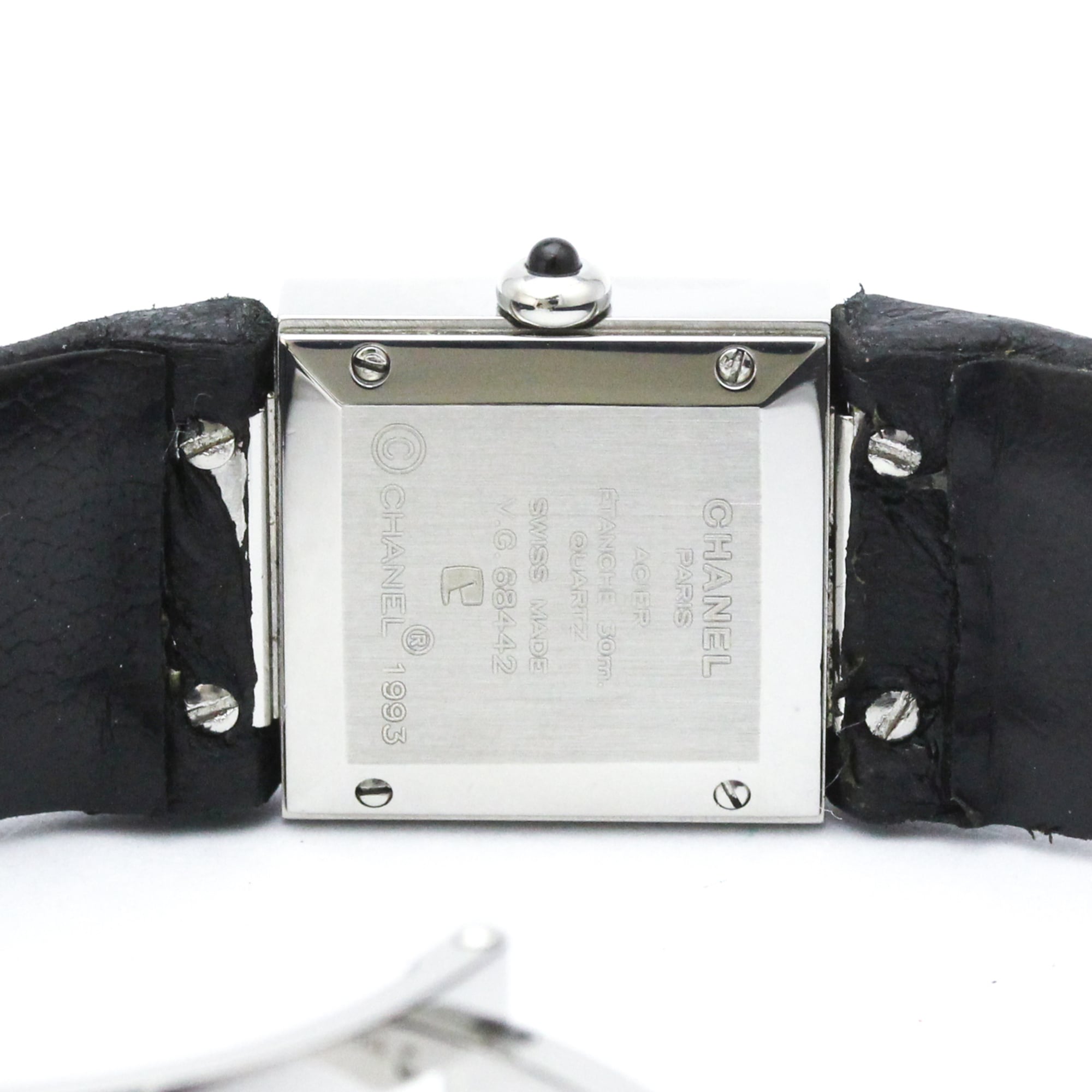 CHANEL Matelasse Stainless Steel Quartz Ladies Watch Polished — Very Good