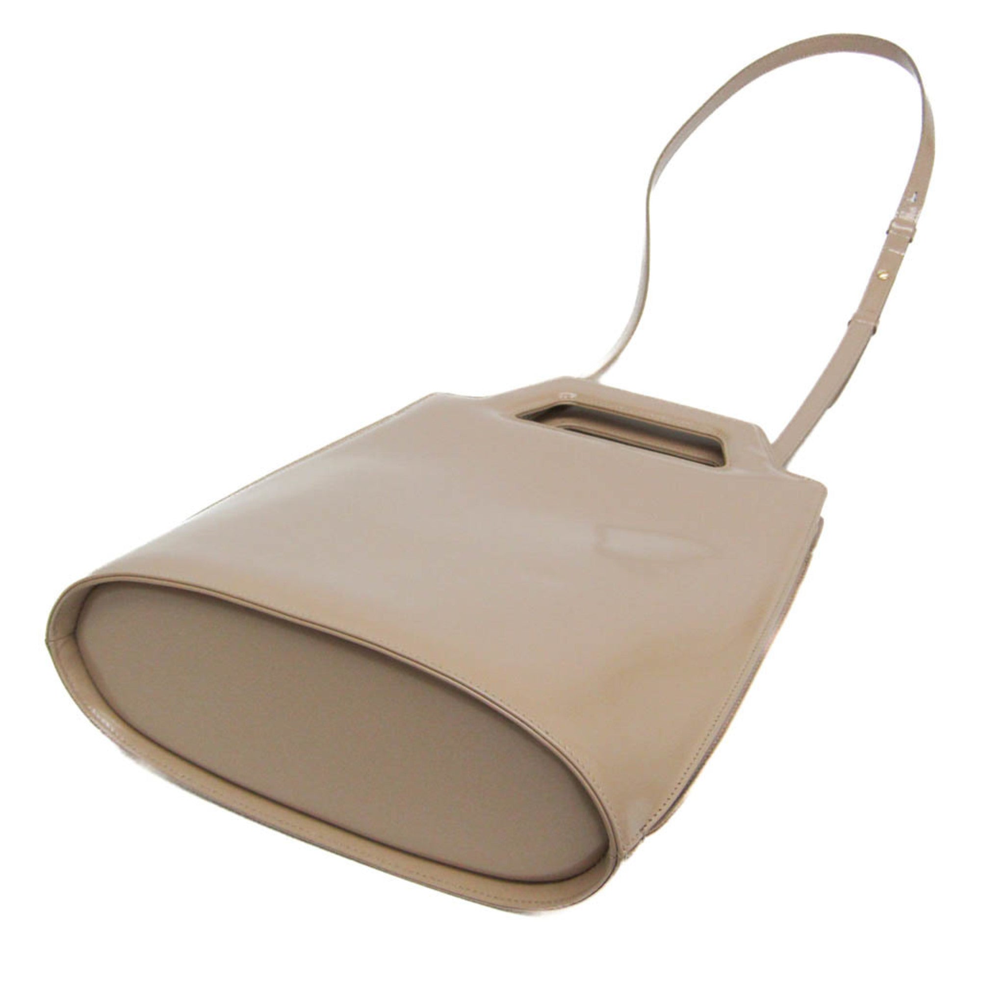 Salvatore Ferragamo Gancini DH-21 3483 Women's Leather Handbag,Shoulder Bag Pink Beige — Like New