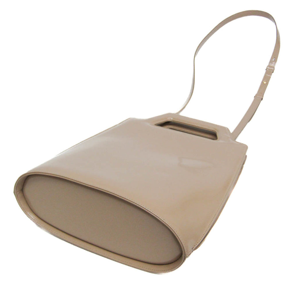 Salvatore Ferragamo Gancini DH-21 3483 Women's Leather Handbag,Shoulder Bag Pink Beige — Like New