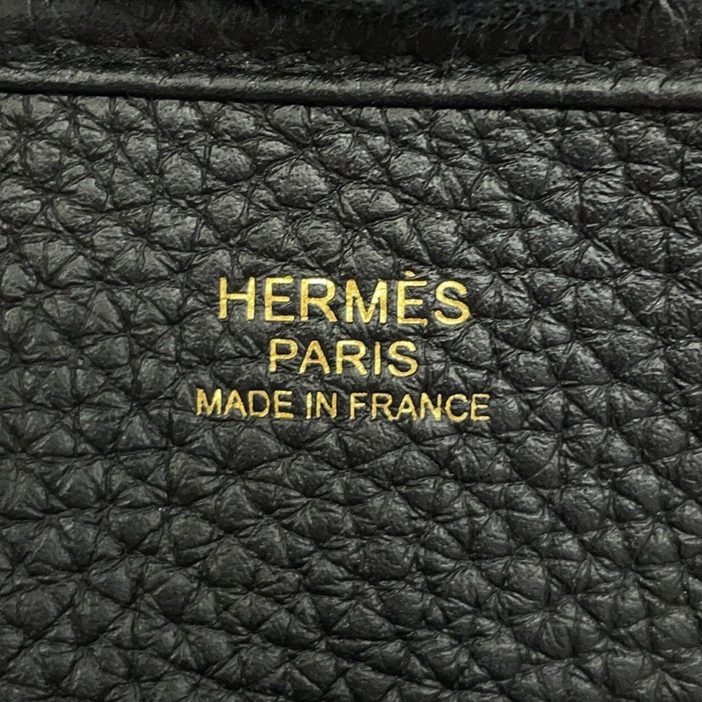 Hermes Evelyne 3 PM Shoulder Bag, Black, Taurillon Clemence Leather, W Stamp, HERMES, Evelyne, Handbag, Women's, HERMES — Like New