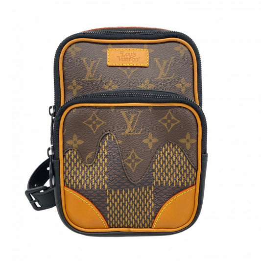 Louis Vuitton Damier Giant Body Bag, NIGO Amazon Sling Bag N40379, Ebene Men's