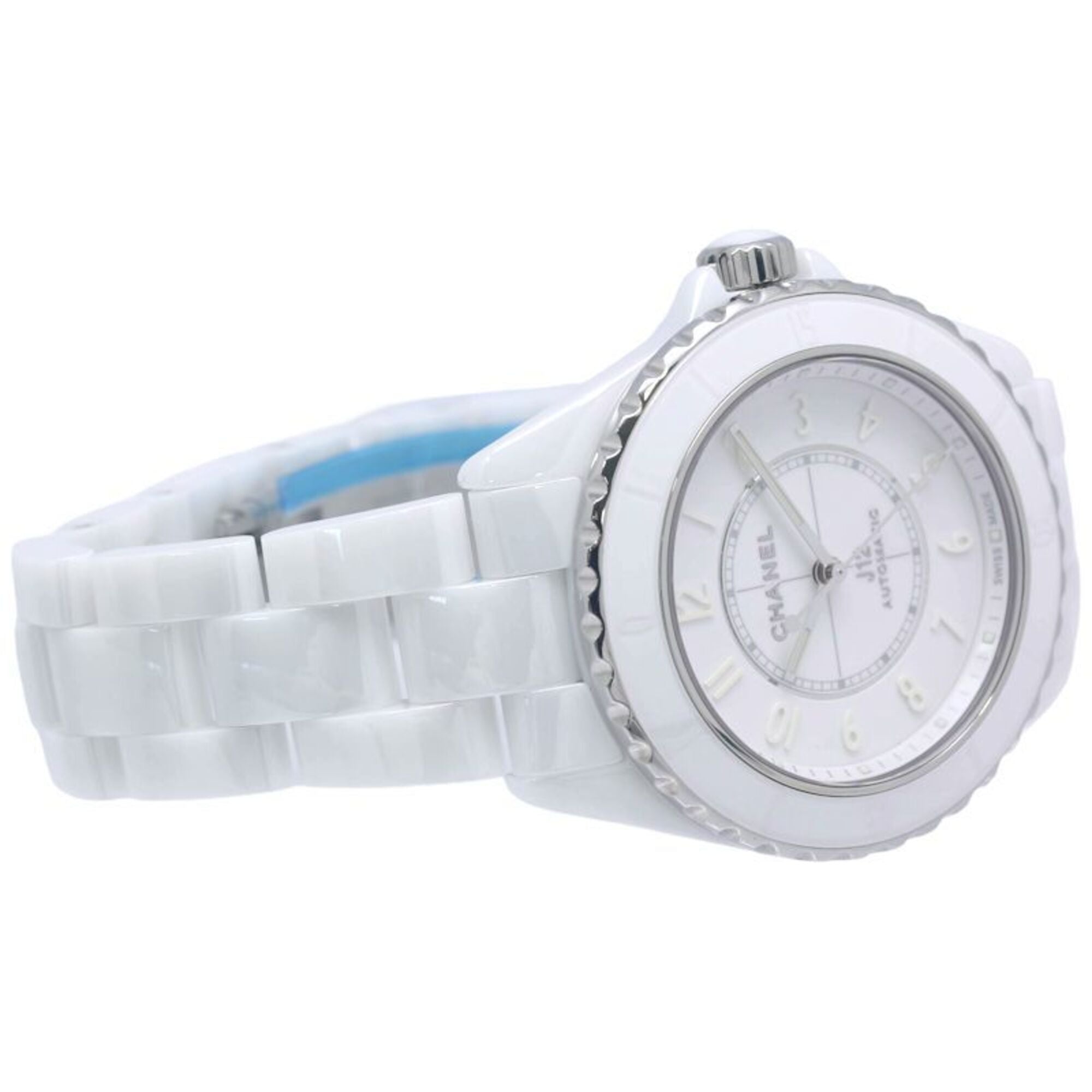 CHANEL J12 Phantom Caliber 12.1 H6186 Men's Watch, White Ceramic x Stainless Steel, 40401 — Like New