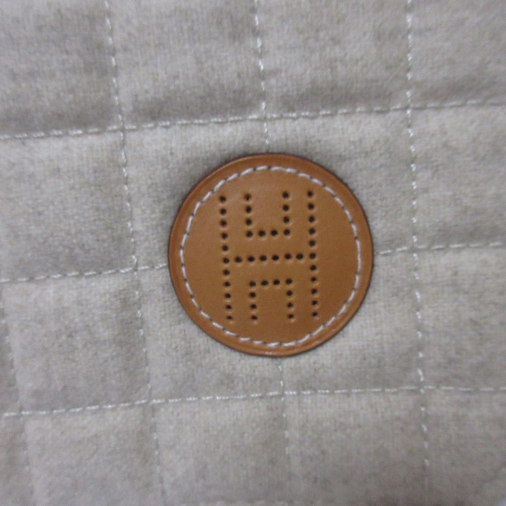 HERMES Paddock Handbag Pouch Travel Case Greige Women's — Like New