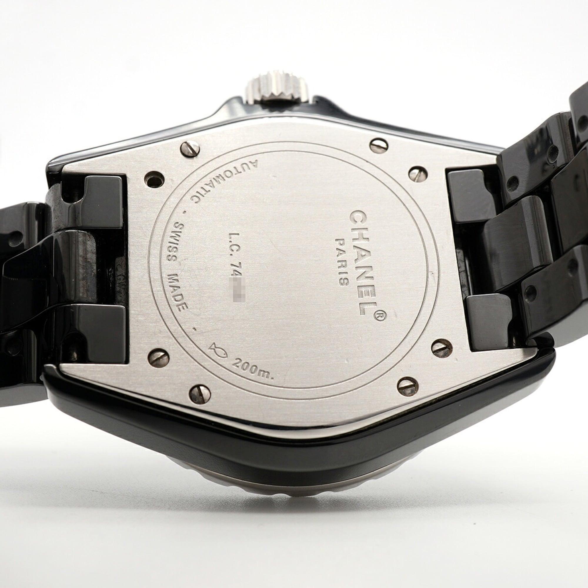 Chanel J12 Diamond H1626 Black Dial Men's Watch — Good