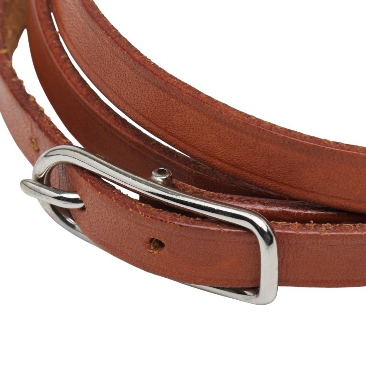 Hermes Api 1 Bracelet, 3-Row Brown Leather, Women's, HERMES