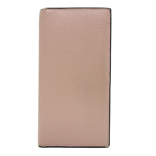 Valextra Vertical Wallet, Women's Bifold Leather Pink