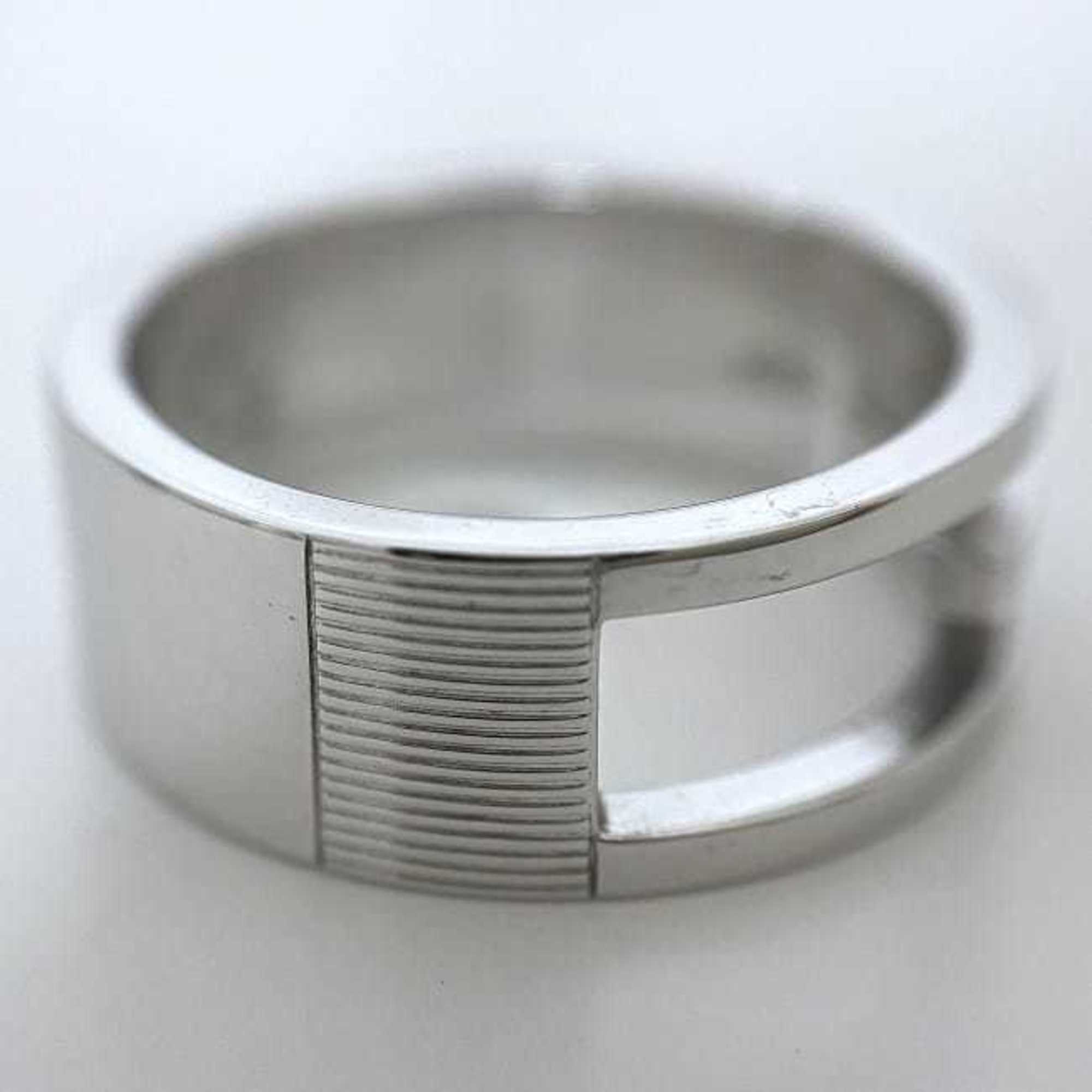 Gucci Branded Ring Silver G Cut 032661 09840 8106 ec-20394 Size 16 Ag 925 SILVER GUCCI — Like New