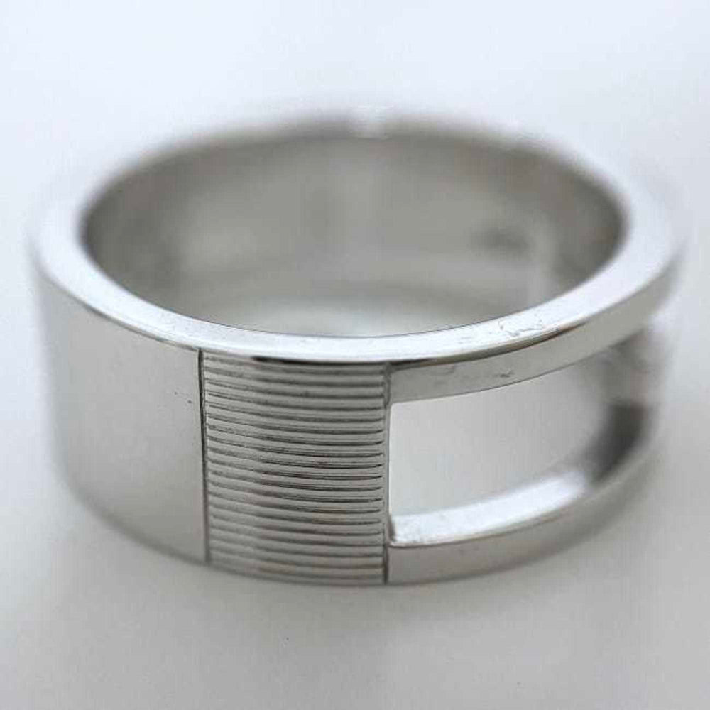 Gucci Branded Ring Silver G Cut 032661 09840 8106 ec-20394 Size 16 Ag 925 SILVER GUCCI — Like New