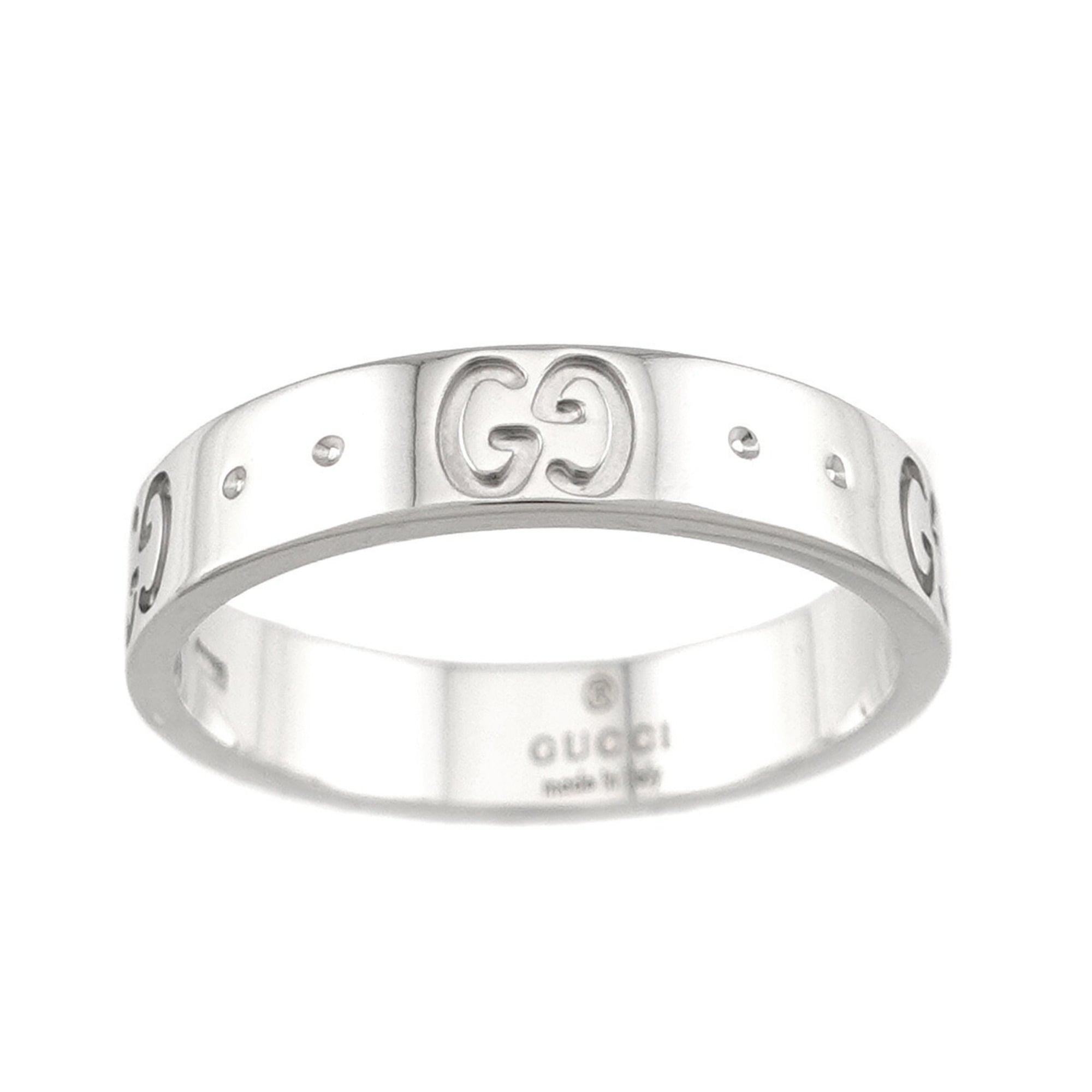 Gucci Icon #10 Ring, 18K WG (White Gold 750) — Like New