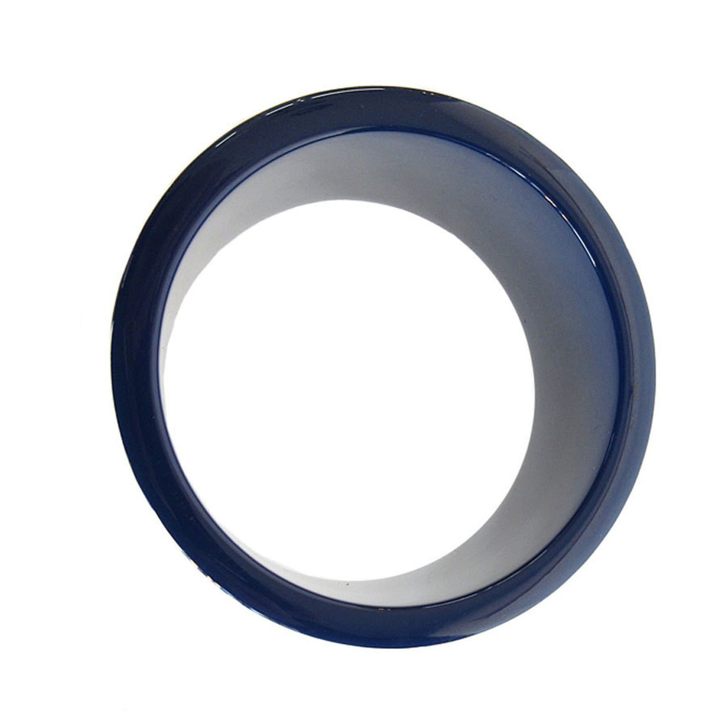 Hermes HERMES Bangle Bracelet Lacquer Wood Navy Blue Multicolor Women's s0492