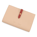 Celine long wallet with large strap, multi-function leather, 104873, bifold, two-tone.