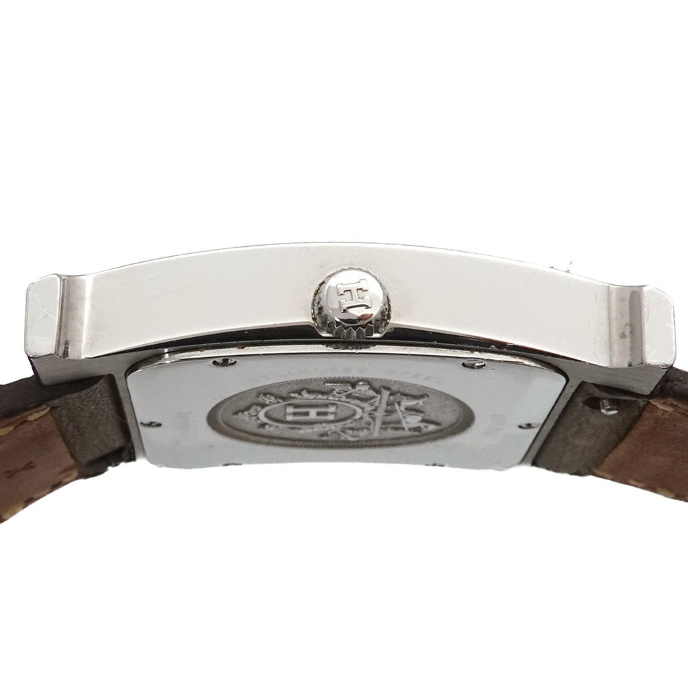 Hermes H-Watch HH1 810 Men's Watch Date White Gray Quartz H — Very Good