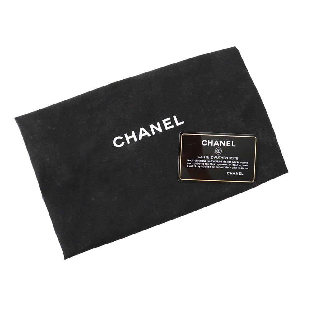 Chanel Chain Shoulder Bag Matelassé Coco Mark Caviar Skin Mini A35200 CHANEL Black Handbag Women's — Like New