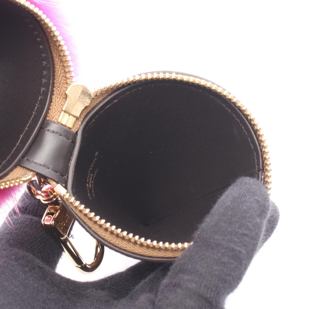 Louis Vuitton LV Ice Cream Monogram Reverse Rose Charm Accessory with Fur, Women's, Brown/Pink, M30945 — New - Store Return