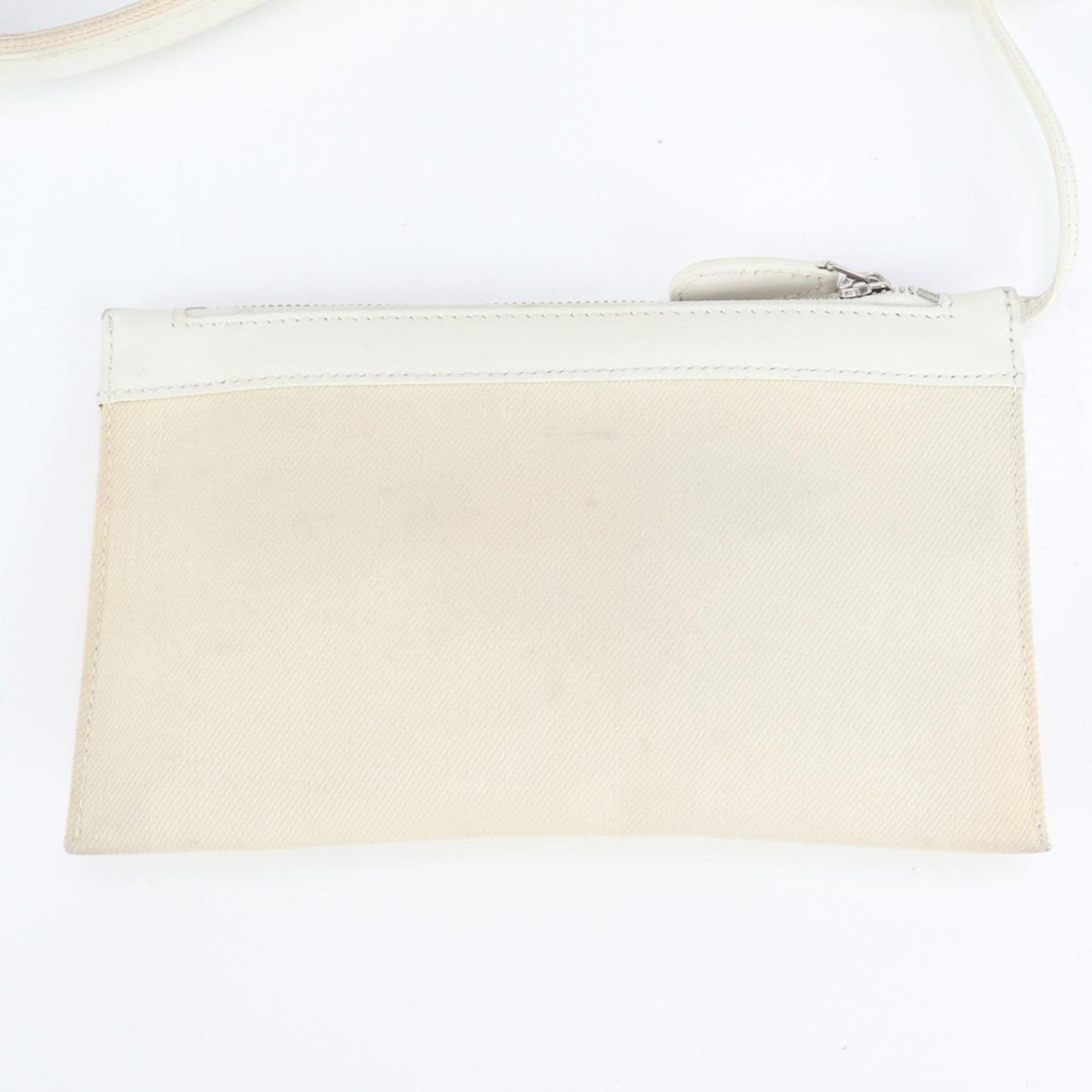 Balenciaga Navy Cabas Small Leather Tote Bag with Pouch, 339933, White, Women's