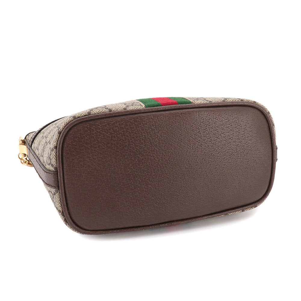 Gucci Ophidia Chain Shoulder Handbag, GG Supreme Canvas, Leather, Beige/Brown, 781397 Bag — New - Store Return