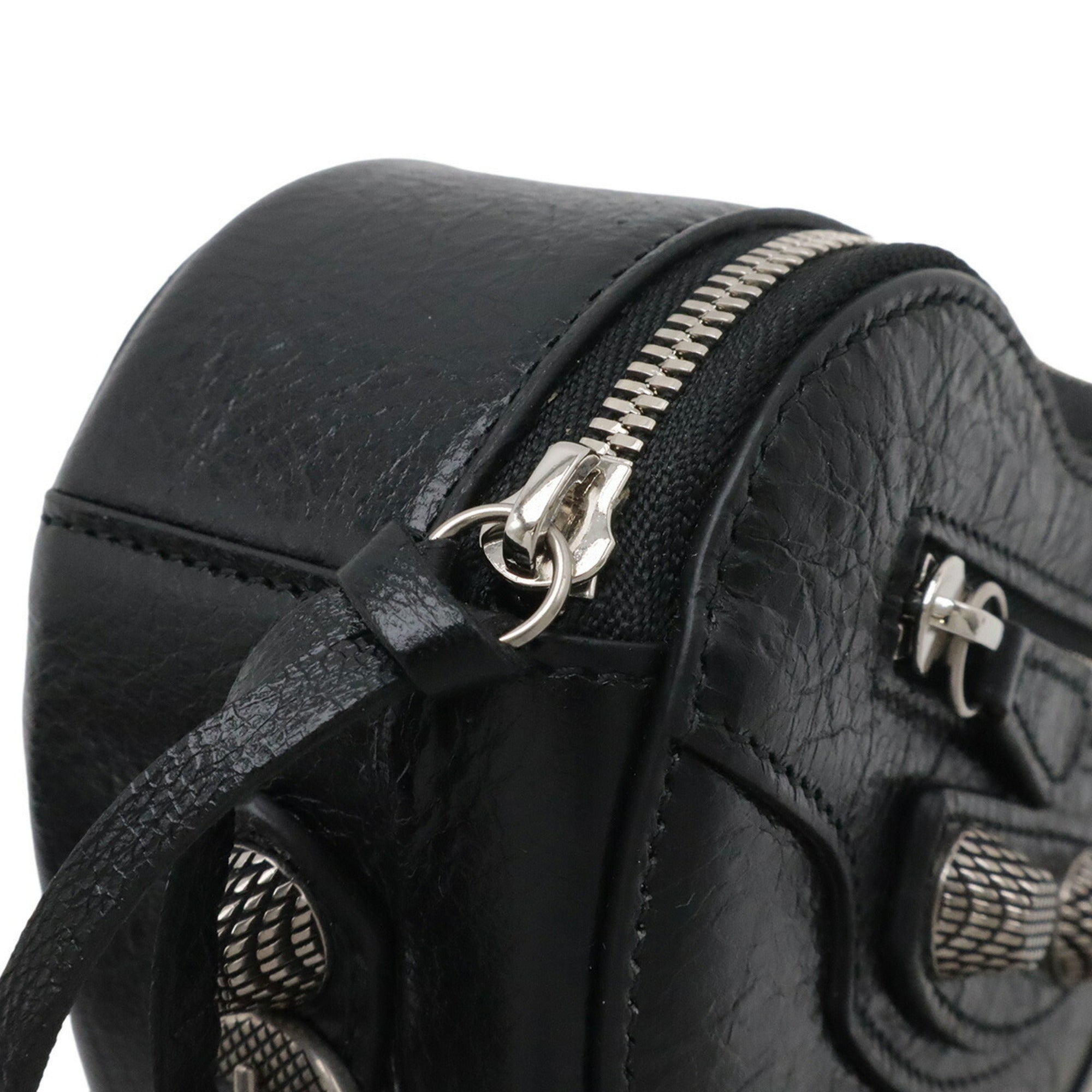 BALENCIAGA Le Cagole Heart Pouch Multi Box Leather Black 771674 — New - Store Return