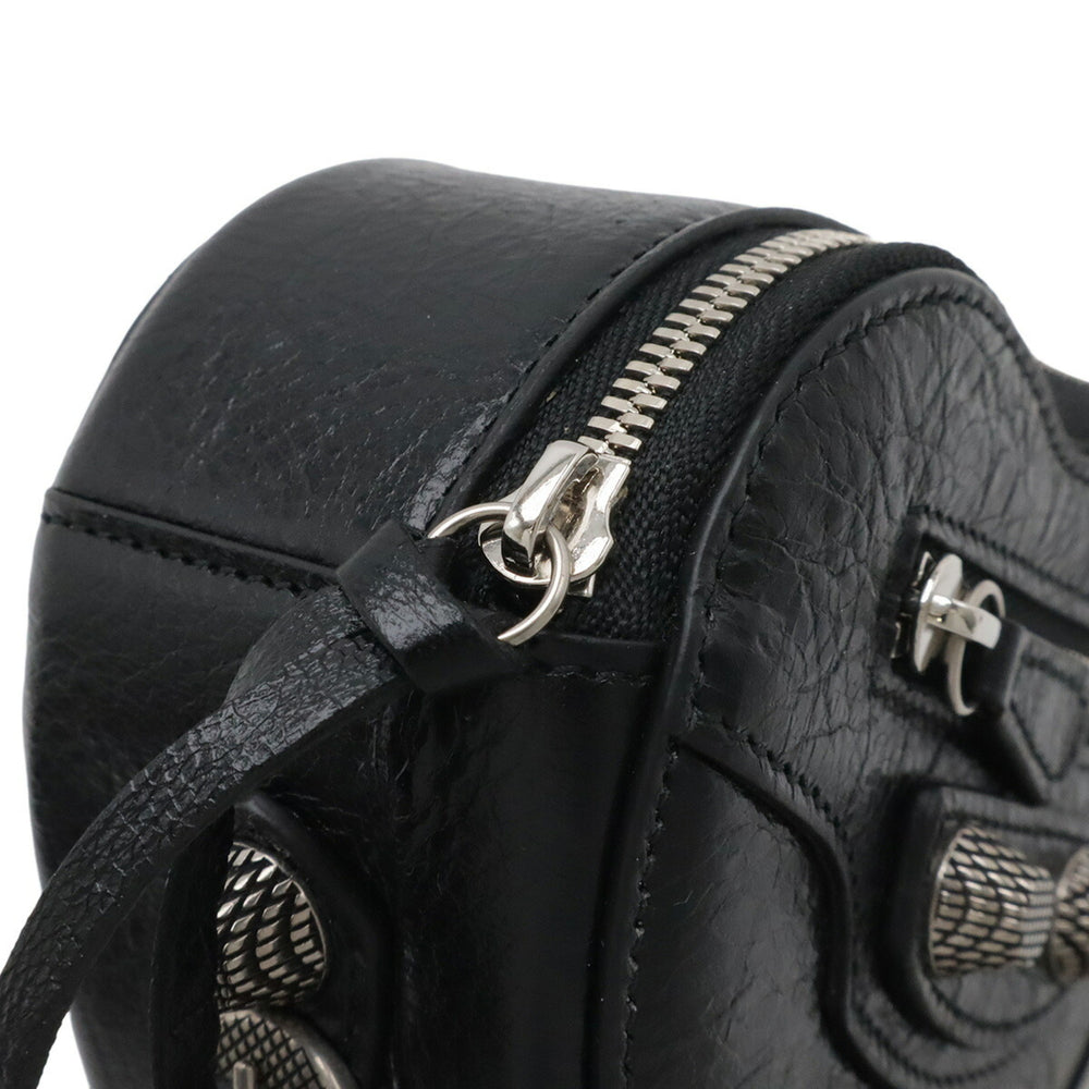 BALENCIAGA Le Cagole Heart Pouch Multi Box Leather Black 771674 — New - Store Return
