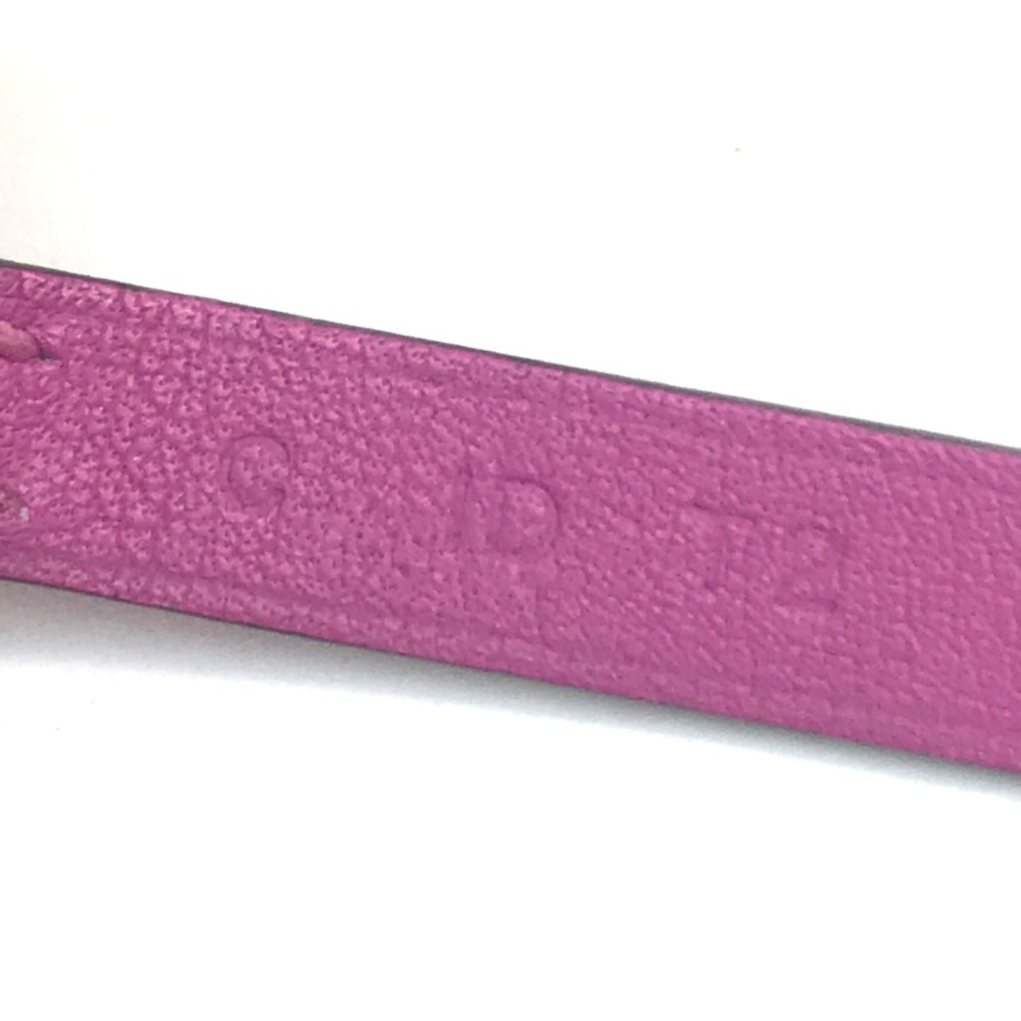 HERMES Etrier Double Tour Bracelet in Swift Leather, Purple, for Women