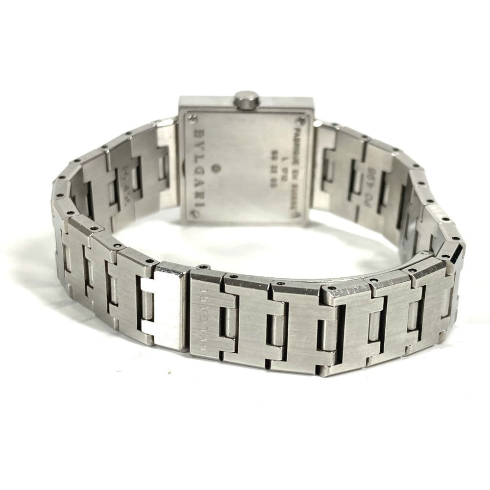 BVLGARI SQ22SS Square Quadrado Ladies Watch, SS, Silver — Good