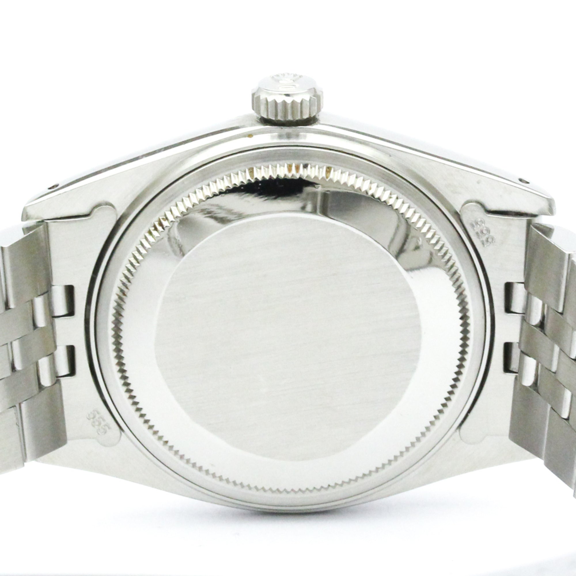 ROLEX Datejust 18K White Gold Steel Automatic Mens Watch 16014 Polished — Very Good