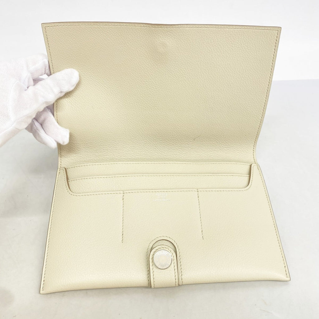 Hermes Hermès Tuttenman Evercolor Beton Long Wallet with Double Stamp for Women