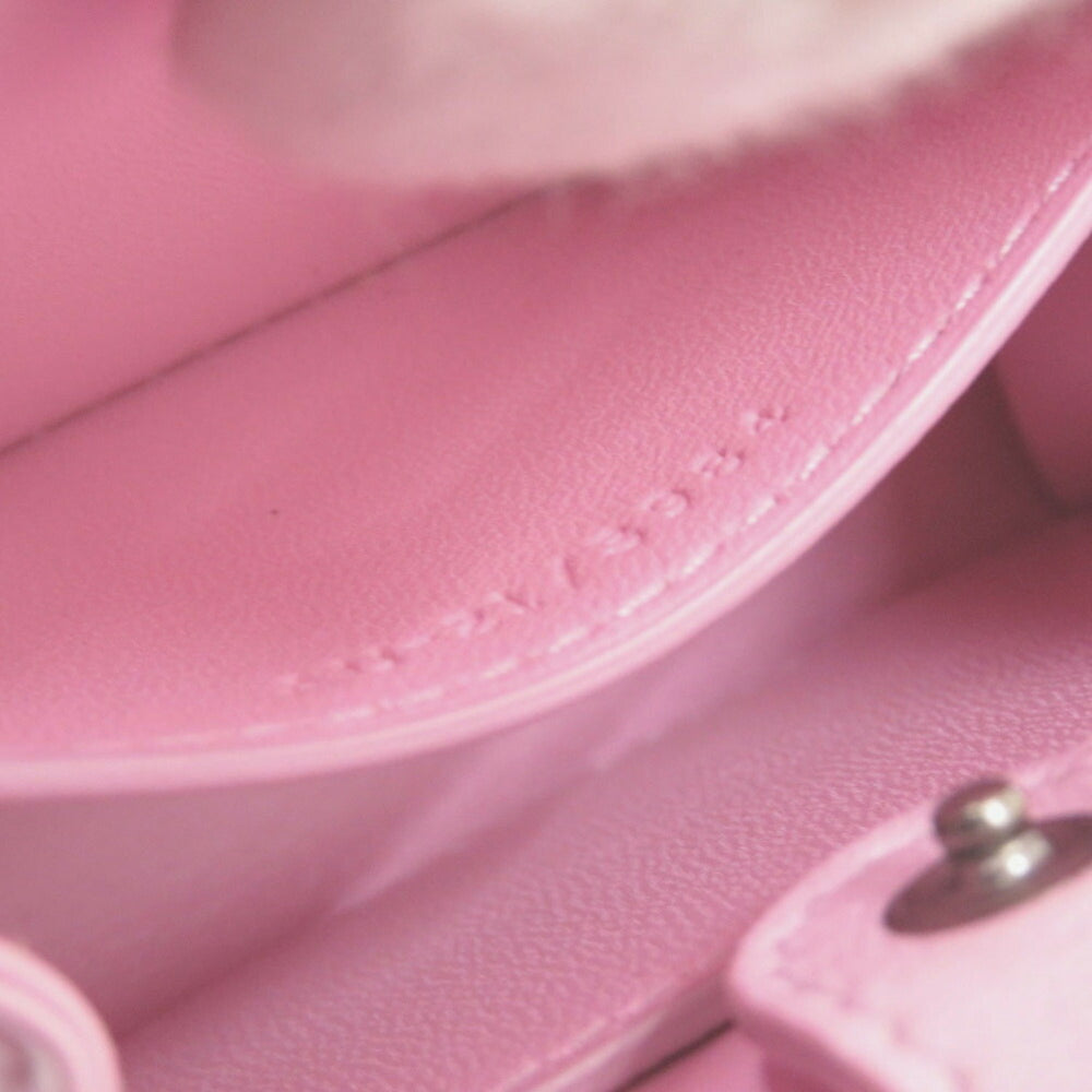 Salvatore Ferragamo Wanda Chain Shoulder 213984 Calf Leather Pink Bag 0559Salvatore — Like New
