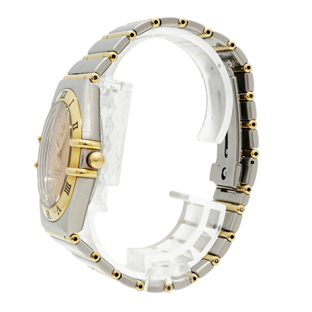 Omega Constellation Two-Tone Diamond 1202.15 Gold Dial Men's Watch — Good