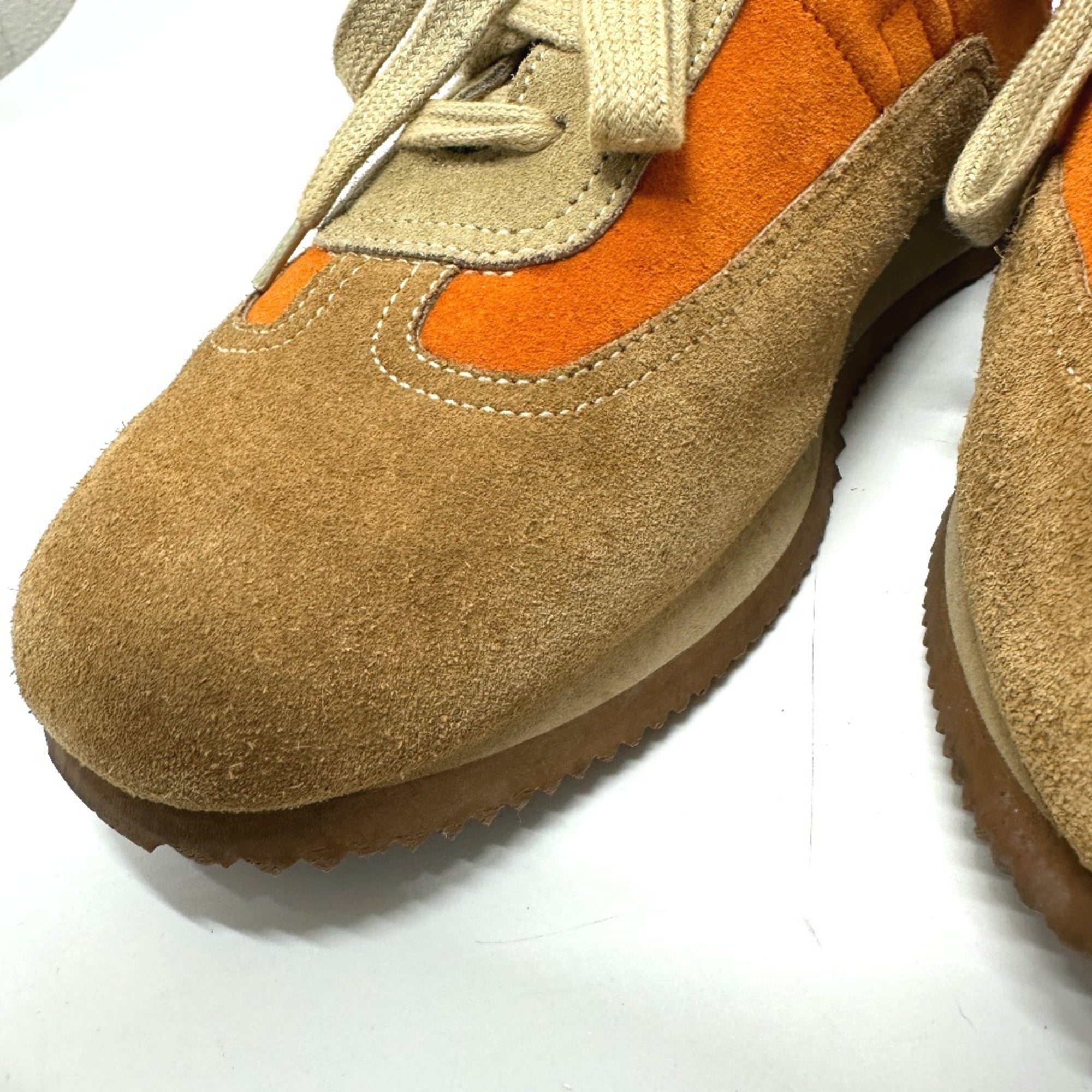 HERMES Hermes Quick Sneakers Suede Men's Orange