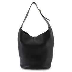 Saint Laurent LE 5 A 7 Hobo Shoulder Handbag, Leather, Black, 793088, Gold Hardware — New - Store Return