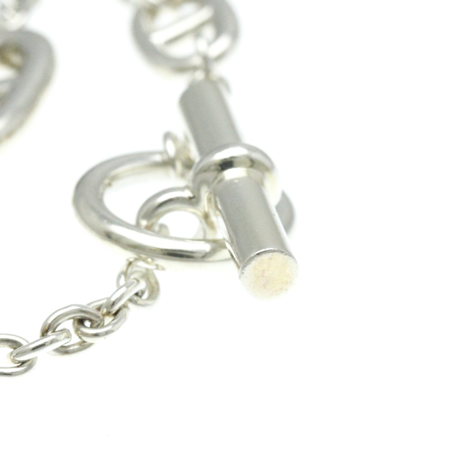 Hermes Chaine D'ancre Farandole Bracelet Silver 925 No Stone Charm Bracelet Silver