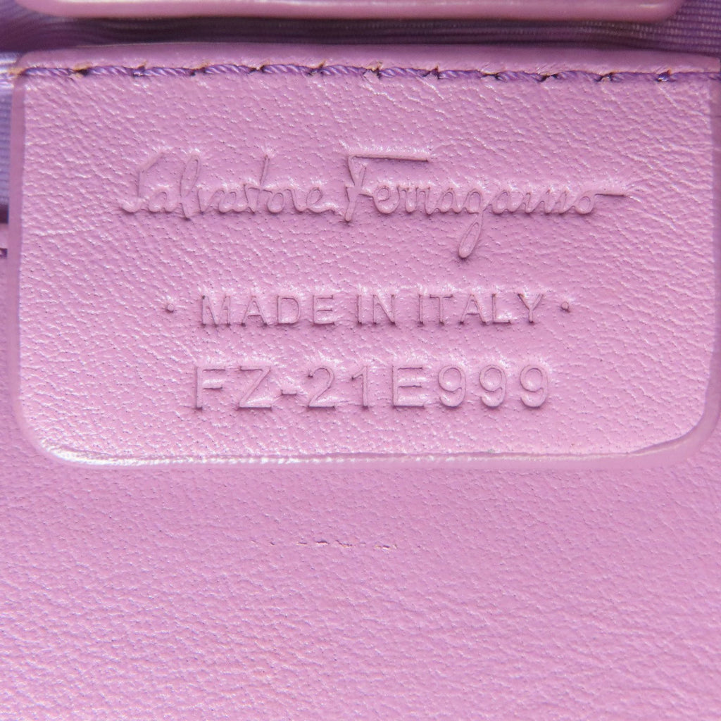 Salvatore Ferragamo Vara Ribbon Shoulder Bag Leather Women's